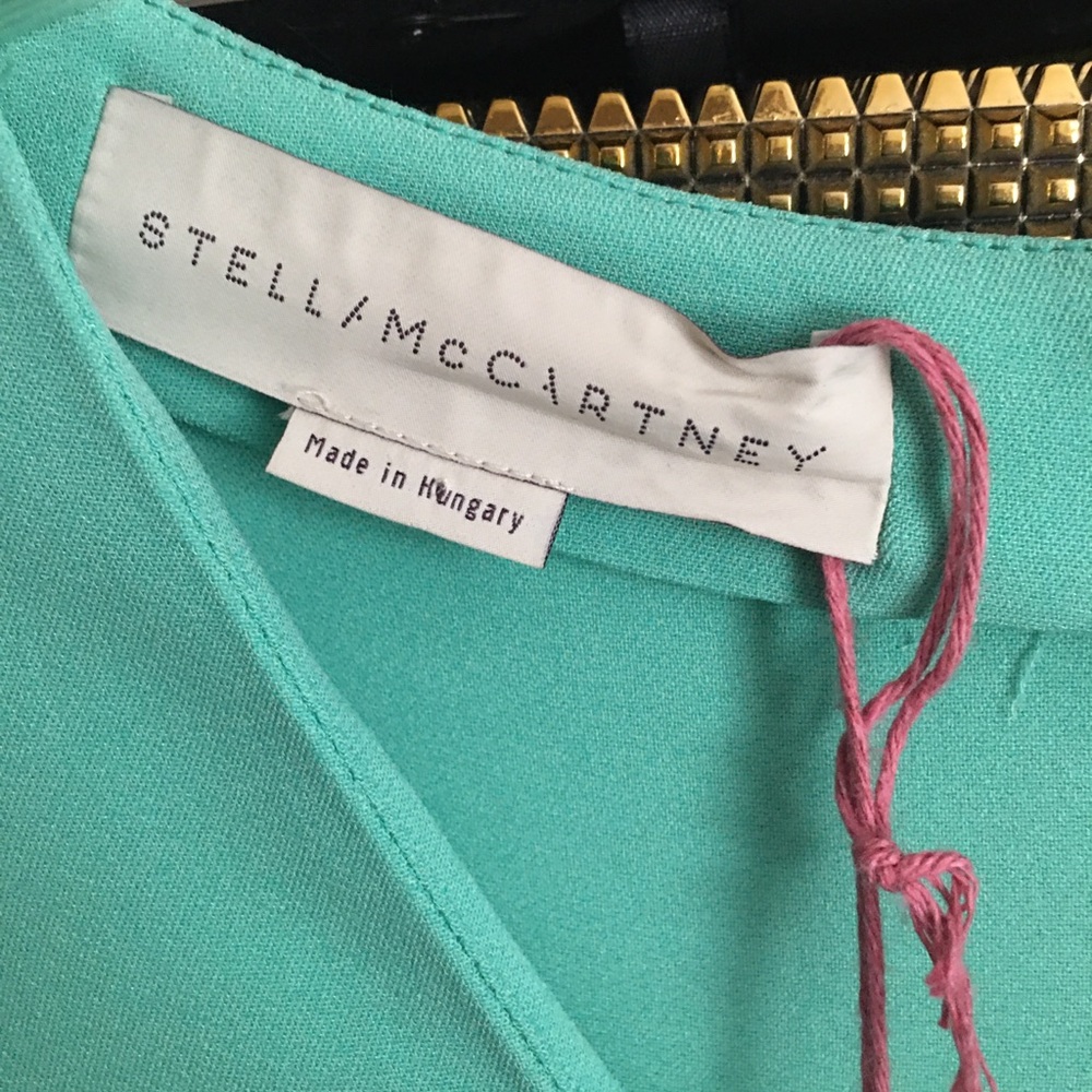 Stella McCartney Mint Green V-Neck Dress - Picture 12 of 16